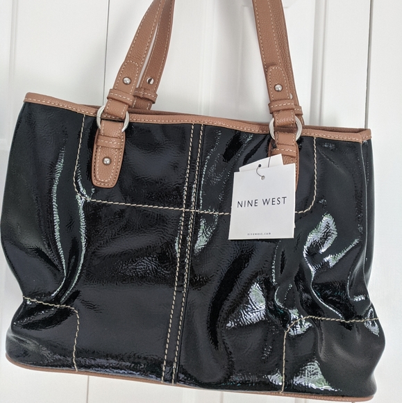 Nine West Handbags - Nine west leather handbag Black/ Tan